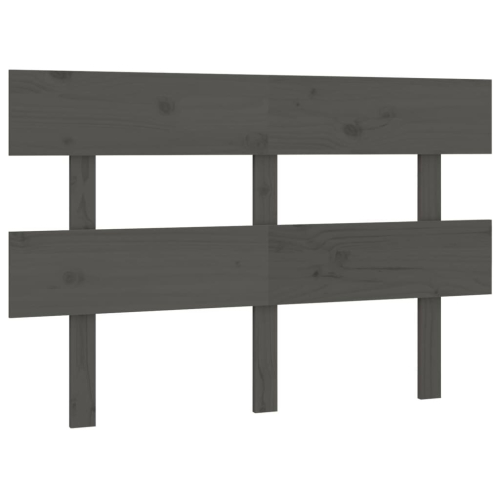 VidaXL (grey, 124 x 3 x 81 cm) vidaXL Solid Wood Pine Bed Headboard Wooden Bed Header Multi Colours/Sizes 2