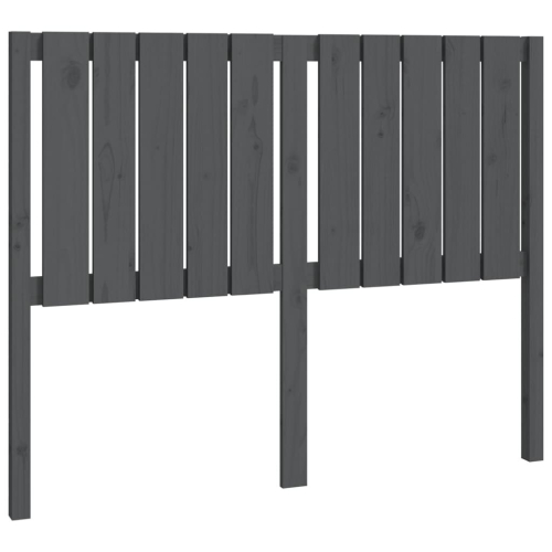 VidaXL (grey, 125.5 x 4 x 100 cm) vidaXL Bed Headboard Home Bedroom Decorative Bed Header Panel Solid Wood Pine 2