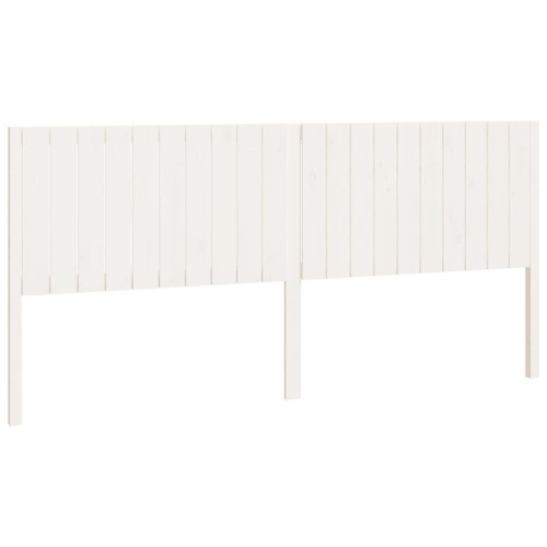VidaXL (white, 205.5 x 4 x 100 cm) vidaXL Bed Headboard Home Bedroom Decorative Bed Header Panel Solid Wood Pine 2