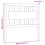 VidaXL (white, 95.5 x 4 x 100 cm) vidaXL Bed Headboard Home Bedroom Decorative Bed Header Panel Solid Wood Pine 7