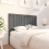 VidaXL (grey, 125.5 x 4 x 100 cm) vidaXL Bed Headboard Home Bedroom Decorative Bed Header Panel Solid Wood Pine 4