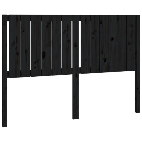 VidaXL (black, 145.5 x 4 x 100 cm) vidaXL Bed Headboard Home Bedroom Decorative Bed Header Panel Solid Wood Pine 2