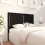 VidaXL (black, 125.5 x 4 x 100 cm) vidaXL Bed Headboard Home Bedroom Decorative Bed Header Panel Solid Wood Pine 4