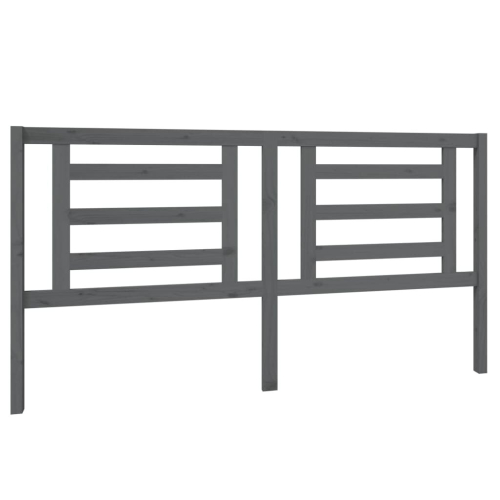 VidaXL (grey, 186 x 4 x 100 cm) vidaXL Bed Headboard Bedroom Bed Header Decorative Headboard Solid Wood Pine 2
