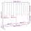 VidaXL (grey, 125.5 x 4 x 100 cm) vidaXL Bed Headboard Home Bedroom Decorative Bed Header Panel Solid Wood Pine 7
