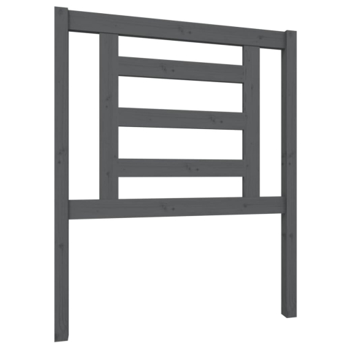 VidaXL (grey, 81 x 4 x 100 cm) vidaXL Bed Headboard Bedroom Bed Header Decorative Headboard Solid Wood Pine 2
