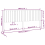 VidaXL (black, 205.5 x 4 x 100 cm) vidaXL Bed Headboard Home Bedroom Decorative Bed Header Panel Solid Wood Pine 5