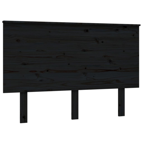 VidaXL (black, 124 x 6 x 82.5 cm) vidaXL Bed Headboard Home Bedroom Decorative Bed Header Panel Solid Wood Pine 2