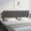 VidaXL (grey, 196 x 3 x 80.5 cm) vidaXL Bed Headboard Home Bedroom Decorative Bed Header Panel Solid Wood Pine 4