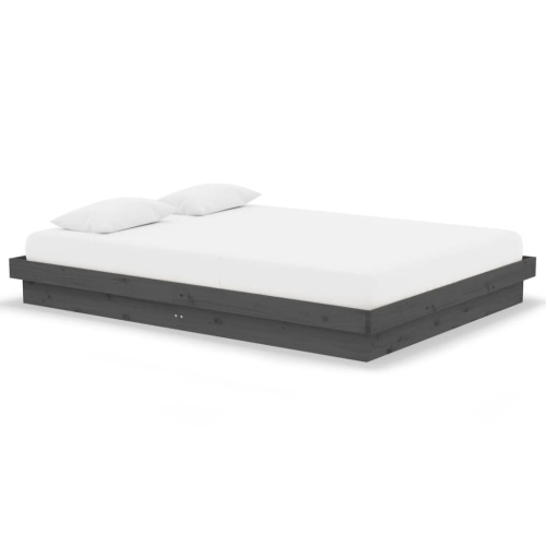 VidaXL (grey, 140 x 190 cm) vidaXL Solid Wood Pine Bed Frame Wooden Home Platform Bed Multi Colours/Sizes 2