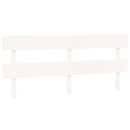 VidaXL (white, 204 x 3 x 81 cm) vidaXL Solid Wood Pine Bed Headboard Wooden Bed Header Multi Colours/Sizes 2