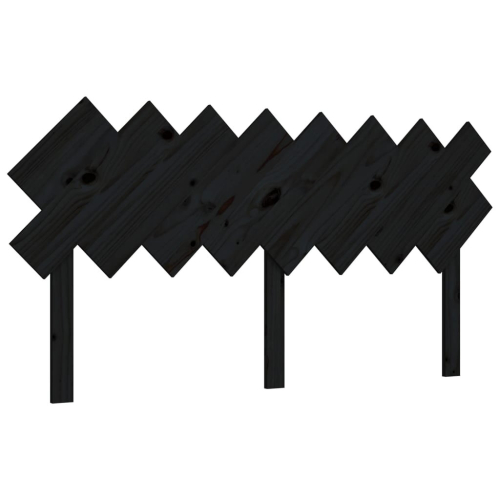 VidaXL (black, 159.5 x 3 x 80.5 cm) vidaXL Bed Headboard Home Bedroom Decorative Bed Header Panel Solid Wood Pine 2