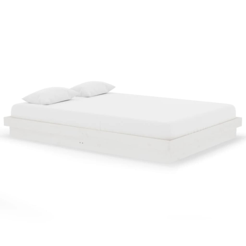 VidaXL (white, 140 x 200 cm) vidaXL Solid Wood Pine Bed Frame Wooden Home Platform Bed Multi Colours/Sizes 2