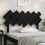 VidaXL (black, 132 x 3 x 81 cm) vidaXL Bed Headboard Home Bedroom Decorative Bed Header Panel Solid Wood Pine 4
