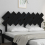 VidaXL (black, 159.5 x 3 x 80.5 cm) vidaXL Bed Headboard Home Bedroom Decorative Bed Header Panel Solid Wood Pine 4