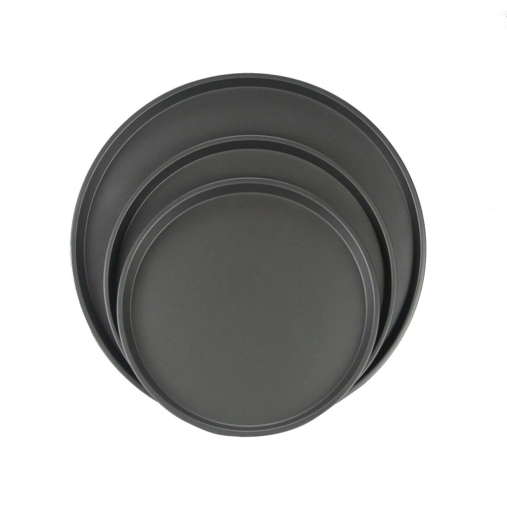 3PC Non Stick Pizza Pan Tray Baking Round Oven Tray Crisper 9,10,13in 