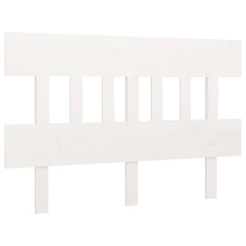 VidaXL (white, 123.5 x 3 x 81 cm) vidaXL Solid Wood Pine Bed Headboard Home Bed Header Multi Colours Multi Sizes 2