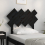 VidaXL (black, 92 x 3 x 81 cm) vidaXL Bed Headboard Home Bedroom Decorative Bed Header Panel Solid Wood Pine 4