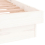 VidaXL (white, 120 x 190 cm) vidaXL LED Bed Frame Mattress Foundation Bedstead Platform Bed Base Solid Wood 9