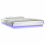 VidaXL (white, 120 x 190 cm) vidaXL LED Bed Frame Mattress Foundation Bedstead Platform Bed Base Solid Wood 5