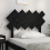 VidaXL (black, 104 x 3 x 80.5 cm) vidaXL Bed Headboard Home Bedroom Decorative Bed Header Panel Solid Wood Pine 4