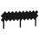 VidaXL (black, 196 x 3 x 80.5 cm) vidaXL Bed Headboard Home Bedroom Decorative Bed Header Panel Solid Wood Pine 3