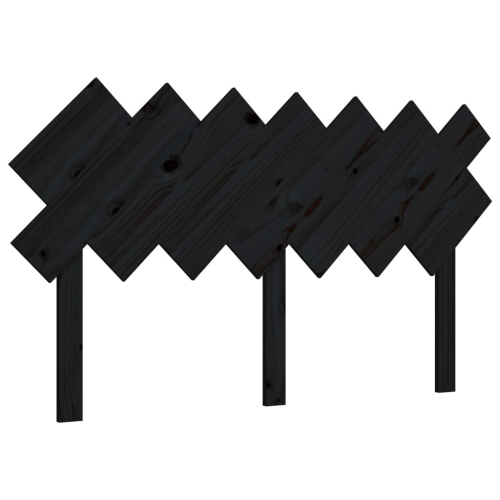VidaXL (black, 141 x 3 x 80.5 cm) vidaXL Bed Headboard Home Bedroom Decorative Bed Header Panel Solid Wood Pine 2