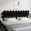 VidaXL (black, 196 x 3 x 80.5 cm) vidaXL Bed Headboard Home Bedroom Decorative Bed Header Panel Solid Wood Pine 4