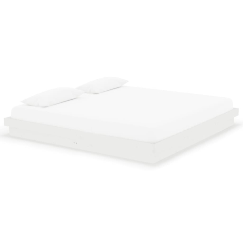 VidaXL (white, 200 x 200 cm) vidaXL Solid Wood Pine Bed Frame Wooden Home Platform Bed Multi Colours/Sizes 2