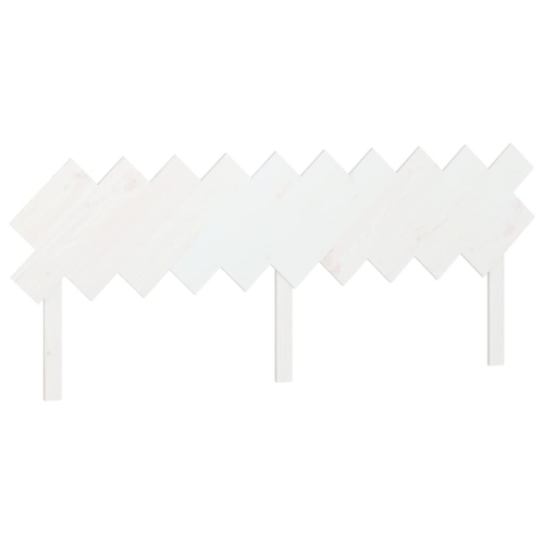 VidaXL (white, 196 x 3 x 80.5 cm) vidaXL Bed Headboard Home Bedroom Decorative Bed Header Panel Solid Wood Pine 2