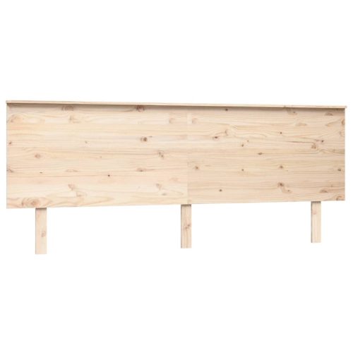 VidaXL (brown, 204 x 6 x 82.5 cm) vidaXL Bed Headboard Home Bedroom Decorative Bed Header Panel Solid Wood Pine 2