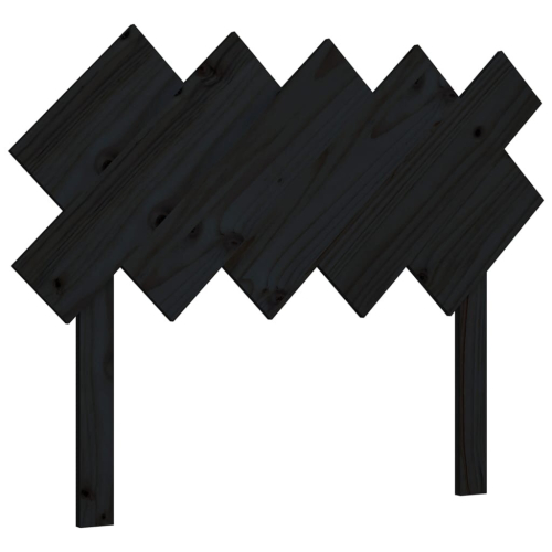 VidaXL (black, 104 x 3 x 80.5 cm) vidaXL Bed Headboard Home Bedroom Decorative Bed Header Panel Solid Wood Pine 2