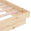 VidaXL (brown, 120 x 190 cm) vidaXL Solid Wood Pine Bed Frame Wooden Home Platform Bed Multi Colours/Sizes 9