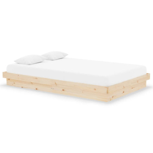 VidaXL (brown, 120 x 190 cm) vidaXL Solid Wood Pine Bed Frame Wooden Home Platform Bed Multi Colours/Sizes 2