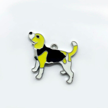 arrival Pet Dog Jewelry DIY Accessories Enamel Foxhound Metal Charm Pendant