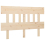 VidaXL (brown, 203.5 x 3 x 81 cm) vidaXL Solid Wood Pine Bed Headboard Home Bed Header Multi Colours Multi Sizes 3