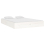 VidaXL vidaXL Bed Frame Bed Base Platform Bed White Solid Wood 135x190 cm Double 4