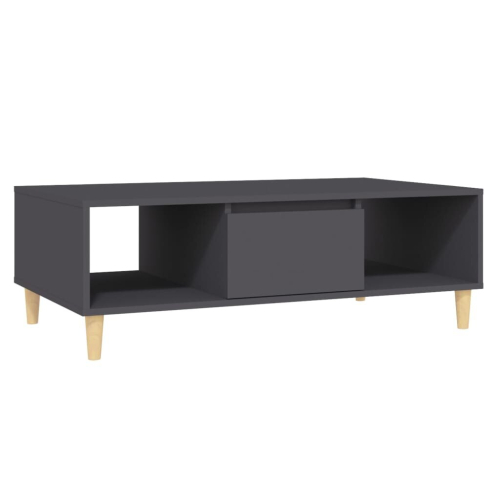 VidaXL vidaXL Coffee Table Grey Engineered Wood Couch Accent Centre End Indoor Table 2