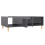 VidaXL vidaXL Coffee Table High Gloss Grey Engineered Wood Couch End Indoor Table 8