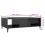 VidaXL vidaXL Coffee Table High Gloss Black Engineered Wood Couch End Indoor Table 10