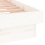 VidaXL (white, 140 x 190 cm) vidaXL LED Bed Frame Mattress Foundation Bedstead Platform Bed Base Solid Wood 10