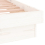 VidaXL (white, 135 x 190 cm) vidaXL LED Bed Frame Mattress Foundation Bedstead Platform Bed Base Solid Wood 10