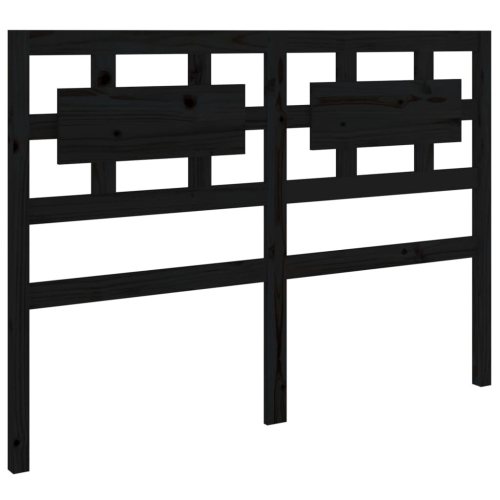 VidaXL (black, 125.5 x 4 x 100 cm) vidaXL Solid Wood Pine Bed Headboard Wooden Bed Header Multi Colours/Sizes 2