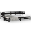VidaXL (black, 90 x 190 cm) vidaXL Solid Wood Pine Pull-out Day Bed Wooden Sofa Bed Multi Colours/Sizes 6