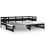 VidaXL (black, 80 x 200 cm) vidaXL Solid Wood Pine Pull-out Day Bed Wooden Sofa Bed Multi Colours/Sizes 6