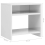 vidaXL 2x Bedside Cabinets High Gloss White Engineered Wood Couch End Table 5