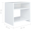 vidaXL Bedside Cabinet White Engineered Wood Telephone Stand Table Nightstand 5