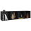 vidaXL reol/TV-bord sort 36x30x143 cm spånplade 8