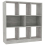 vidaXL Book Cabinet with 8 Large Compartments Concrete Grey Engineered Wood 3