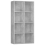 vidaXL Book Cabinet/Sideboard Concrete Grey Engineered Wood Bookshelf Rack 3